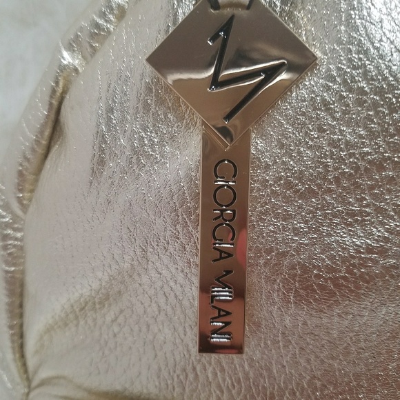 GIORGIA MILANI made in Italia gold backpack. - Picture 2 of 3